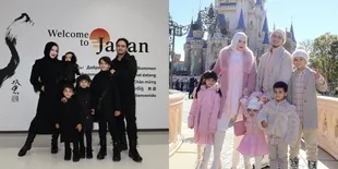 Gaya OOTD Tasyi Athasyia di Tokyo Kembaran dengan Suami dan Anaknya