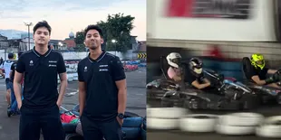 Gayanya Bak Pembalap Profesional, Baskara Mahendra Asyik Main Gokart Bareng Sahabat