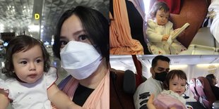 Gemesin Banget! 8 Potret Perdana Baby Chloe Anak Asmirandah Naik Pesawat - Anteng dan Nggak Rewel