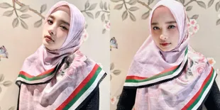 Gencar Tunjukkan Dukungan, Inara Rusli Bikin Hijab Motif Bendera Palestina - Hasilnya Bakal Dijadikan Donasi Nih!