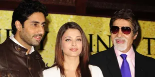 Groufie Bareng Aishwarya, Amitabh Bachchan Gaul Pakai Tongsis
