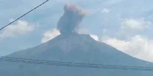 Gunung Kerinci Erupsi, Status Waspada Bikin Pendaki Dilarang Mendekat ke Puncak