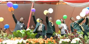 Hanya di Acara Ini, Menpora Pakai Baret Hijau Sambil Senam Poco-Poco