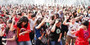 Heboh Flashmob Gangnam Style 1.000 Orang di Jakarta Sampai ke Korea!