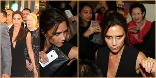 Heboh Sambut Victoria Beckham, Fans Bersitegang Dengan Security