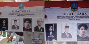 Heboh! Surat Suara Pilkades Serang Ditempel Wajah Ganteng Member BTS - Kok Bisa?