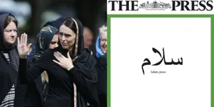 Hormati Korban Penembakan, Koran di New Zealand Tulis Cover Berbahasa Arab