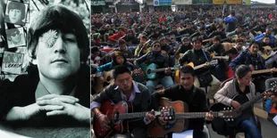 'Imagine' John Lennon Lebur 600 Gitaris Suarakan Anti-Pemerkosaan