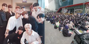 Inginkan X1 Debut Ulang, Ratusan Fans Lakukan Demo di Depan Gedung CJ ENM