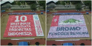 Ini Baru Ospek Keren, Bikin Mozaik Tercepat Pecahkan Rekor MURI!