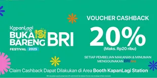 Intip Rundown KLBB BRI Festival 2025 Besok, Ada Voucher Cashback 20% untuk Pembelian Makanan dan Minuman dari BRImo Juga Lho!