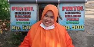 Jadi Queen Pentol Nusantara, Kekeyi Beri Dukungan Pedagang Lewat Banner