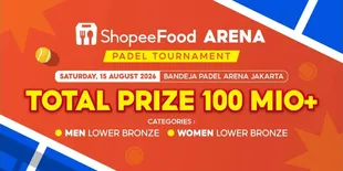 Jerome Polin dan Fanny Ghassani Siap Main Bareng di ShopeeFood Arena: Padel Tournament, Pendaftaran Gratis!