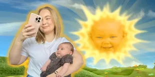 Jess Smith 'Bayi Matahari' di Teletubbies Melahirkan Anak Pertamanya, Sudah Merasa Tua Belum?