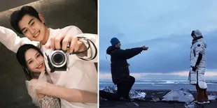 Jin Sha Umumkan Dilamar Sun Chengxiao di Islandia, Kisah Cinta Beda 19 Tahun Ini Bikin Haru