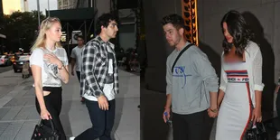 Jonas Double-Date! Nick-Priyanka Nonton Tenis Bareng Joe-Sophie Turner