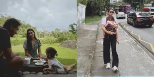 Kaget Isi BBM Habis Jutaan, Ini 7 Potret Sederhana Raisa Saat Momong - Gendong Anak di Pinggir Jalan Panas-panasan