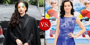 Katy Perry - Lady Gaga Duduk Berdampingan di MTV VMA 2013