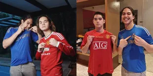 Kebersamaan Al El Dul Nonton Pertandingan Bola, Saingan Dukung Tim Berbeda