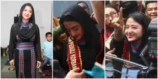 Keluar Penjara, Dewi Perssik Pakai Baju Rancangan Desainer