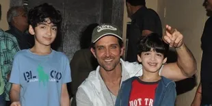 Keren! Anak-Anak Hrithik Roshan Bantu Bikin Naskah 'KRRISH 4'