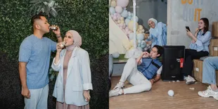 Keseruan Gender Reveal Kesha Ratuliu, El Rumi Ikutan Games Minum Susu Pakai Dot - Syifa Hadju Dibuat Ngakak
