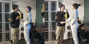 Kiesha Alvaro Nyanyi Lagu 'MELAMARMU' Sambil Genggam Tangan Bulan Sutena, Mesra Banget!