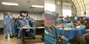 Kini Jadi Tukang Las di Kanada, 7 Potret Tengku Firmansyah Rayakan Ultah Bersama Rekan Kerja