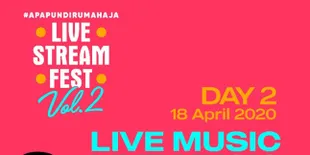 Konser dari Rumah, Vidi Aldiano, JKT48 - Reza Artamevia Bakal Tampil di Live Stream Fest Vol.2
