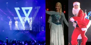 Konser di Jakarta, Lucunya WINNER Tampil Ala Elsa Hingga Santa Claus