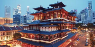 Kuil Merangkap Museum di Singapura Simpan Gigi Buddha