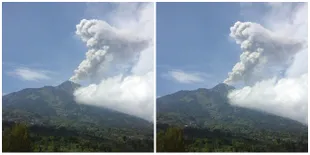 Lagi, Gunung Merapi Kembali Muntahkah Letusan Freatik Pagi Ini