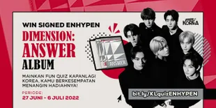 Mainkan Fun Quiz, Menangkan Album ENHYPEN 'Dimension: Answer' Bertanda Tangan!