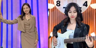 Makin Positive Vibes, Mayang Lucyana Bagikan Video Main Gitar Listrik Pakai Lagu APT.