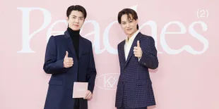 Maknae Digodain Saat Jadi MC Preskon 'PEACHES', Kai: Tunjukkan Wajah Gantengmu Sehun