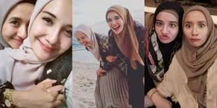 9 Kebersamaan Laudya Cynthia Bella dan Zaskia Sungkar, Bersahabat Bak Kembar - Tempat Saling Curhat