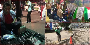 Cuek Abis! 5 Pedagang Ini Tetap Jualan Santai di Tengah Demo 22 Mei
