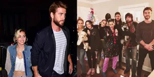 Miley Cyrus & Liam Hemsworth Rayakan Natal Dengan Keluarga