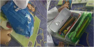 Miris, Seorang Siswa Gunakan Bungkus Pembalut Jadi Kotak Pensil