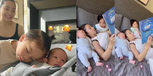 Momen Nikita Willy Bacakan Dongeng untuk 2 Anaknya, Salfok Perutnya Sudah Semakin Ramping Setelah Melahirkan