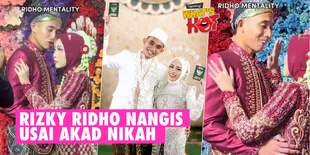 Momen Rizky Ridho Menangis Usai Akad Nikah, Perjuangan 8 Tahun Pacaran Berakhir Bahagia