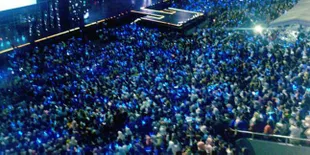 Music Bank Jakarta Dipenuhi Warna Shappire Blue