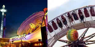 Naik Wahana Permainan, Anak Ini Nyaris Tergelincir Dari Ketinggian