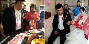 Nikahi Nenek, Ekspresi Pemuda di Hari Pernikahan Ini Jadi Viral