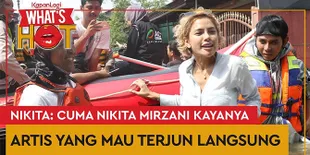 Nikita Mirzani Terjang Banjir Demi Beri Bantuan Langsung