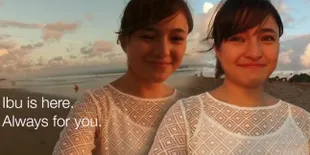 Nikmati Sunset di Bali, Marshanda Nangis Karena Kangen Sienna
