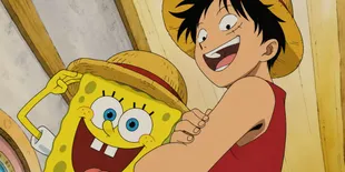 ONE PIECE X SpongeBob Resmi Kolaborasi! Luffy Hingga Sanji Berubah Jadi Karakter Bikini Bottom