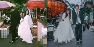 Pacaran Nggak Lama - Tiba-Tiba Lamaran, Ini 8 Potret Prewedding Julian Jacob dan Mirriam Eka di Tengah Pasar