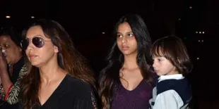 Pamer Bahu, Suhana Khan Stunning di Pesta Ultah Shahrukh Khan