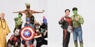 Pemotretan Kocak Running Man ala Avengers, Ji Suk Jin Salah Kostum